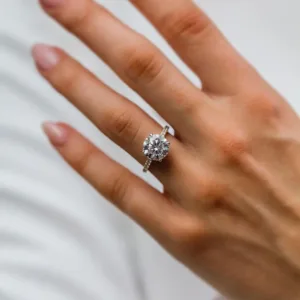Moissanite Engagement Ring
