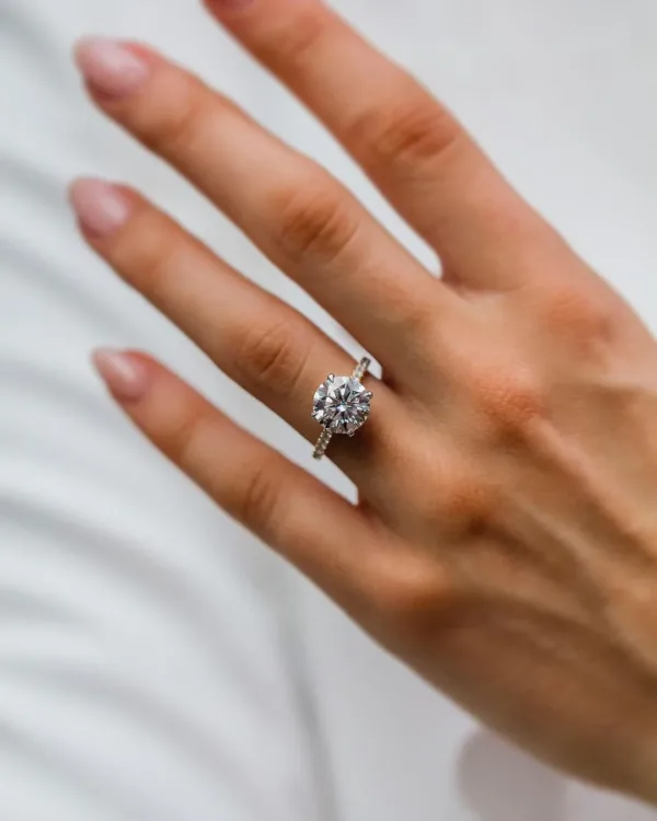 Moissanite Engagement Ring