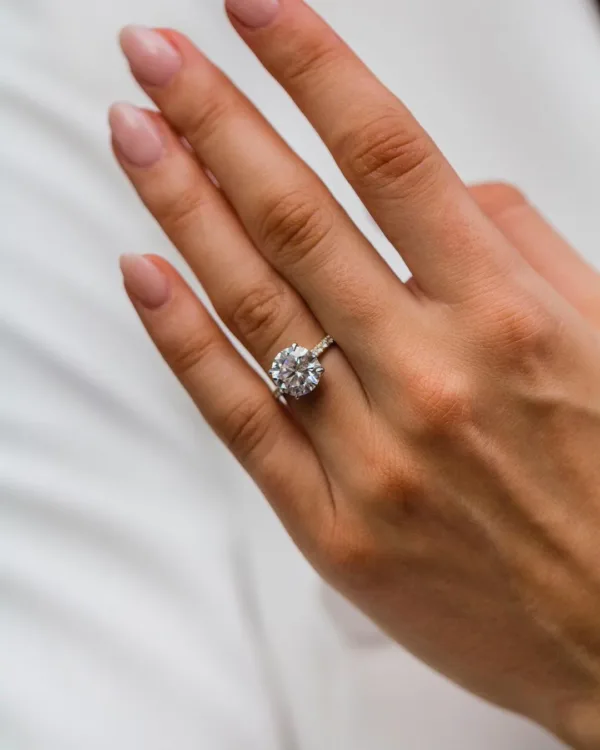 Moissanite Engagement Ring