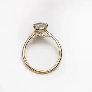 2.20CT Pear Cut Moissanite Diamond Engagement Ring Wedding Ring 10K/14K/18K Gold Solitaire Ring