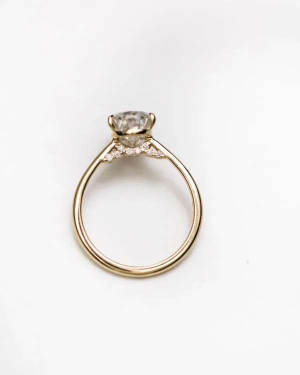 2.20CT Pear Cut Moissanite Diamond Engagement Ring Wedding Ring 10K/14K/18K Gold Solitaire Ring