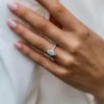 2.0CT Marquise Cut Halo Diamond Set Ring Moissanite Engagement Ring 14K Gold Ring