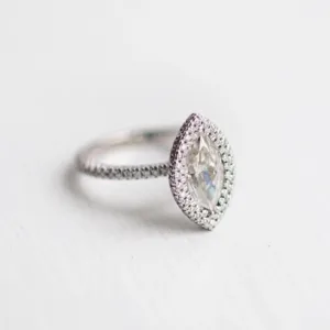 1.75Ct Marquise Cut Moissanite Diamond Ring 14K Gold Ring Wedding - Engagement Ring