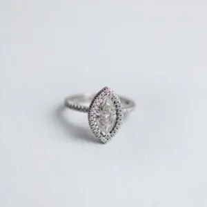 1.75Ct Marquise Cut Moissanite Diamond Ring 14K Gold Ring Wedding - Engagement Ring