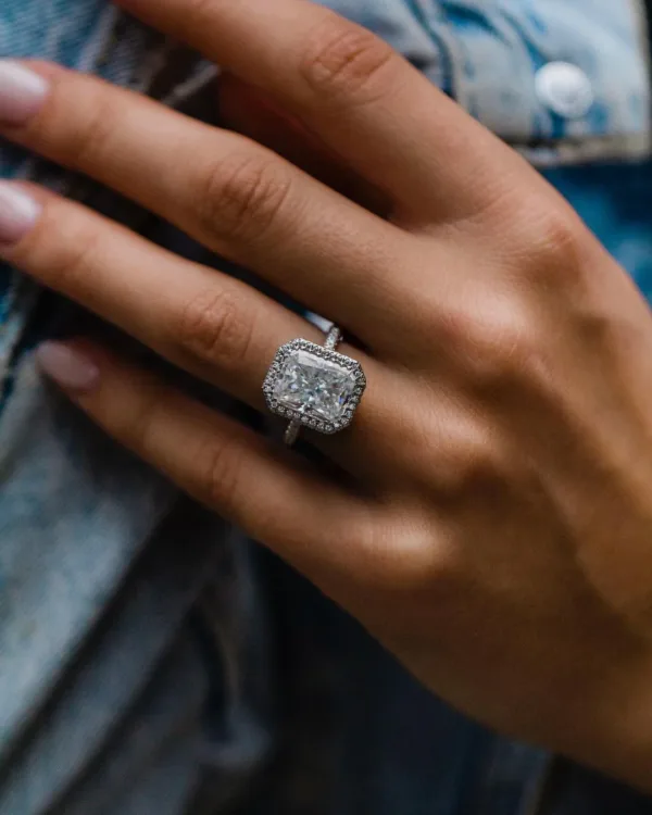 Moissanite Solitaire Ring