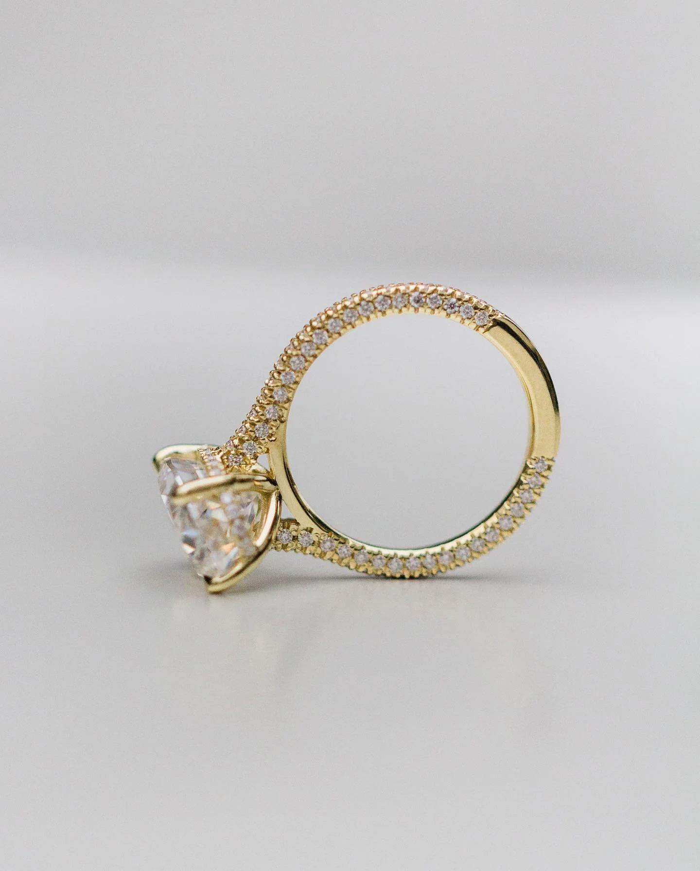 5.0Ct Oval Cut Diamond Wedding Ring Solitaire Hidden Halo Moissanite 14K Gold Engagement Ring