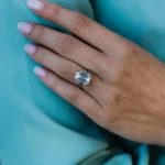 5.50Ct Emerald Cut Double Prong 14K Gold Wedding Ring Solitaire Moissanite Engagement Ring