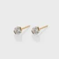 0.25Ct Moissanite Round Cut Diamond Earring Set 14K Gold Earring Set Solitaire Earring For Her