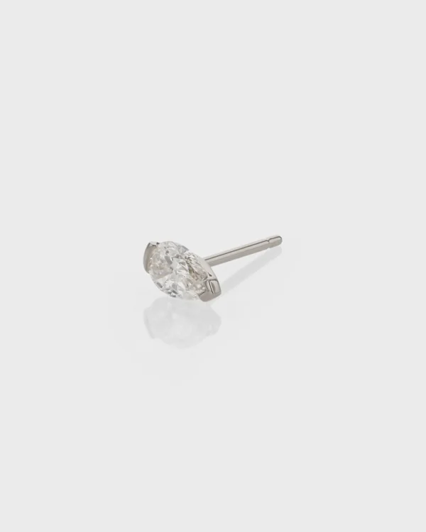 0.27Ct Moissanite Pear Cut Diamond Earring Set 14K Gold Earring Set Solitaire Earring For Her