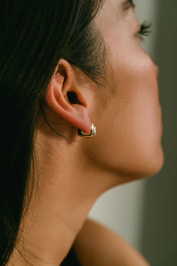 1.0Ct Moissanite Pear Cut Diamond Earring Set 14K Gold Earring Set Solitaire Earring For Her