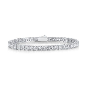 4mm EF/VS1 Round Cut Moissanite Tennis Bracelet