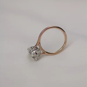 4.25Ct Pear Cut Diamond Ring Solitaire Moissanite Engagement Ring 14K Gold Wedding Ring