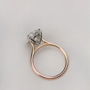 4.25Ct Pear Cut Diamond Ring Solitaire Moissanite Engagement Ring 14K Gold Wedding Ring