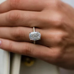 Moissanite Engagement Ring