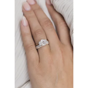 3.00Ct East to West Oval Cut Diamond Ring Solitaire Moissanite Engagement Ring 14K Gold Wedding Anniversary Ring