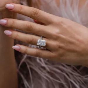 Moissanite Solitaire Ring