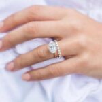 3.0CT Oval East West Engagement Ring – 18K Moissanite Ring