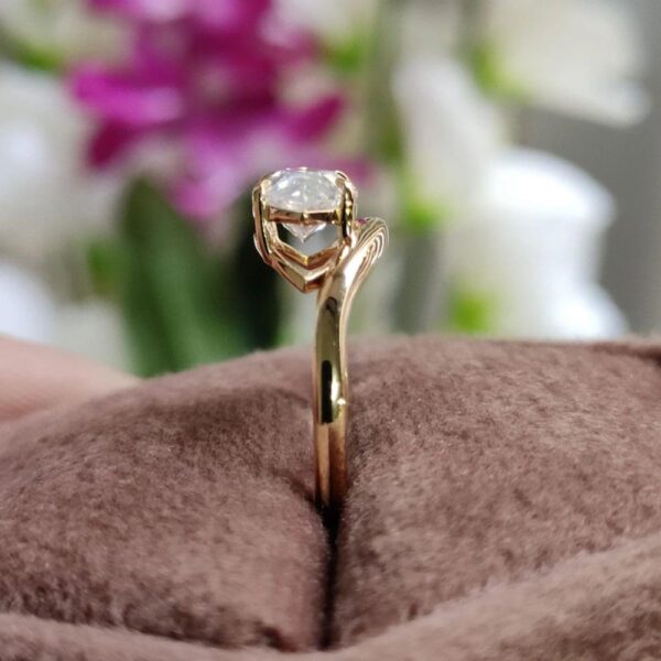 2.0Ct east West Marquise Diamond Ring Solitaire Moissanite Engagement Ring 14K Gold Wedding Anniversary Ring