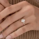 1.32 CT Oval CVD Moissanite Ring – Perfect Mother’s Day Gift