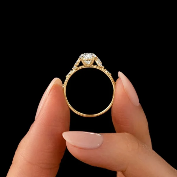 1.32 CT Oval CVD Moissanite Ring – Perfect Mother’s Day Gift