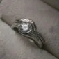 1890s Estate Vintage Bridal Set 1.20Ct Round Cut Diamond Engagement Ring Set In 925 Sterling Silver or 14K Gold Edwardian Antique Engagement Ring Set