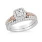 Enchanted Disney Ring, Disney Aurora Ring, 0.5 Ct Princess Diamond Frame Engagement Ring, Two Tone Engagement Ring, Classic Christmas Gift