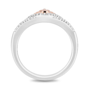 Ariel Diamond Shell Ring in Sterling Silver (1/10 ct. tw.) - Image 2