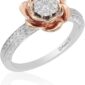 Enchanted Disney Fine Jewelry 14K Rose Gold over Sterling Silver 1/10ct