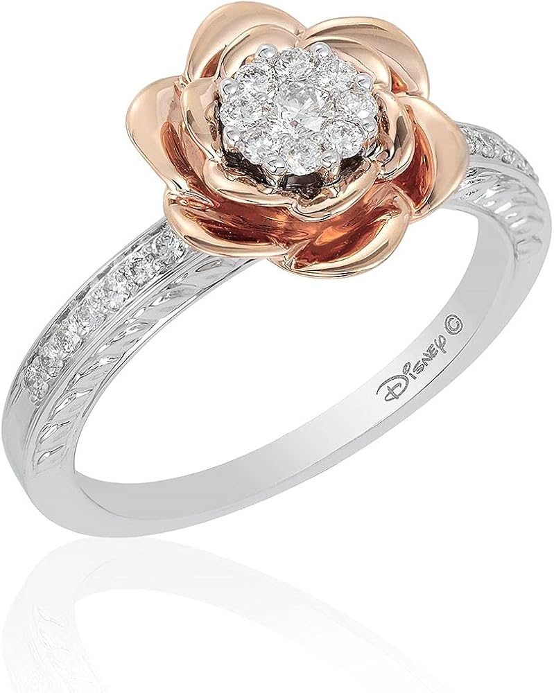 Enchanted Disney Fine Jewelry 14K Rose Gold over Sterling Silver 1/10ct