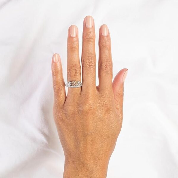 Disney Enchanted Fine Jewelry Diamond Belle Princess Ring 1/10ctw