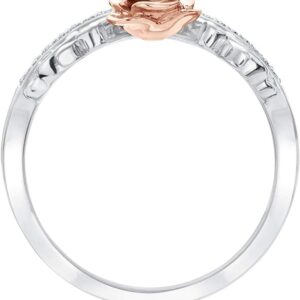 Disney Enchanted Fine Jewelry Diamond Belle Princess Ring 1/10ctw