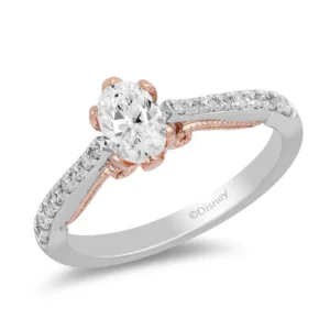 Enchanted Disney Fine Jewelry 925 Sterling Silver 3/4 CTTW Ring