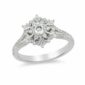 Enchanted Disney Elsa 2.20 CT Simulated Snowflake Engagement Ring in Solid 925 Sterling Silver and 14K White Gold Round Cut Wedding Anniversary Ring as Gifts