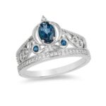 Enchanted Disney Rings, Cinderella Oval London Stone Carriage Rings, Engagement Rings, Wedding Rings, Christmas Gift
