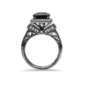 Enchanted Disney Villains Evil Queen Black Princess Diamond Engagement Ring Stunning Disney Maleficent Ring Wedding Anniversary Ring Beautiful Ring