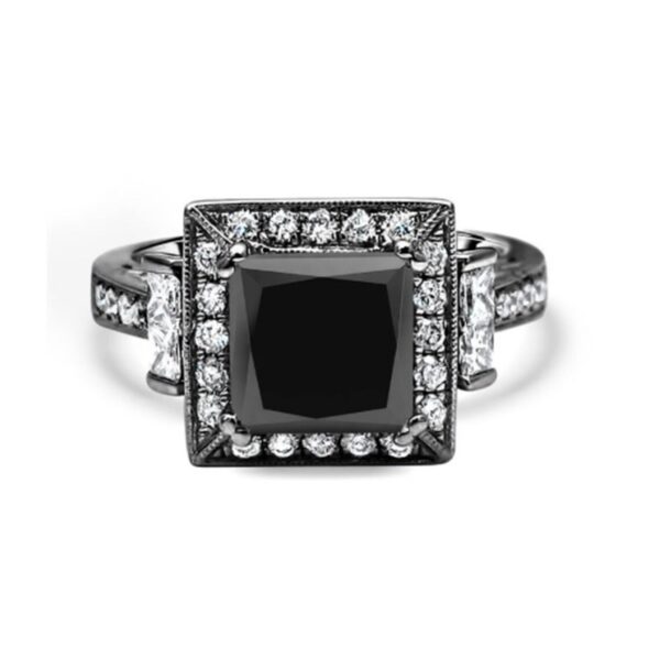 Enchanted Disney Villains Evil Queen Black Princess Diamond Engagement Ring Stunning Disney Maleficent Ring Wedding Anniversary Ring Beautiful Ring