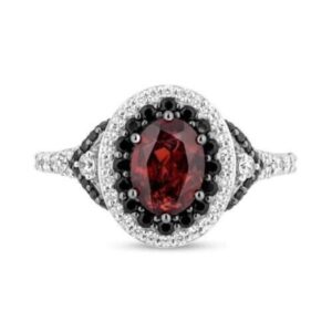 2Ct Oval Cut Red Garnet Enchanted Disney Villains Evil Queen Ring Engagement Wedding Ring In 925 Sterling Silver, Villains Ring For Women