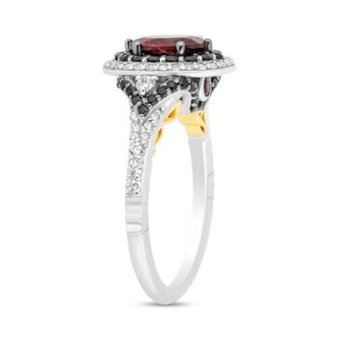 2Ct Oval Cut Red Garnet Enchanted Disney Villains Evil Queen Ring Engagement Wedding Ring In 925 Sterling Silver, Villains Ring For Women