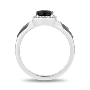 Enchanted Disney Villains Pear-shaped Black Onyx Engagement Ring Enchanting and Elegant Maleficent Ring Alluring Stunning Ring Crafted Ring