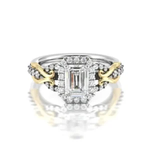 Enchanted Disney Sparkling Emerald Diamond Ursula Halo Engagement Ring Stunning Vintage Designer Ring Beautifully Crafted Ring in 925 Silver
