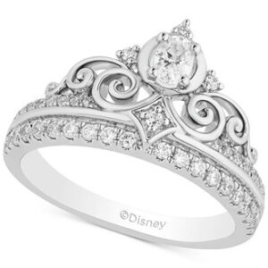 Enchanted Disney Fine Jewelry Enchanted Disney Diamond Cinderella Ring Gold Ring