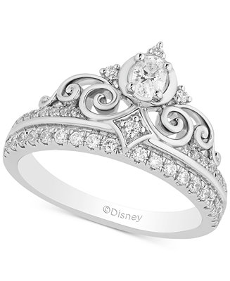 Enchanted Disney Fine Jewelry Enchanted Disney Diamond Cinderella Ring Gold Ring