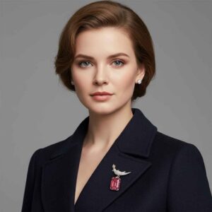 Schlumberger Bird On A Rock Pink Tourmaline Emerald Cut Stone Brooch, 925 Sterling Silver Brooch, Bird Brooch with Pink Tourmaline Stone Brooch, Unisex Brooch - Image 3