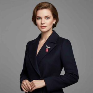 Schlumberger Bird On A Rock Pink Tourmaline Emerald Cut Stone Brooch, 925 Sterling Silver Brooch, Bird Brooch with Pink Tourmaline Stone Brooch, Unisex Brooch - Image 4