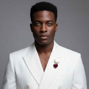 Bird on a Rock, Heart Cut Stone Schlumberger Brooch, 925 Sterling Silver Brooch, Bird Brooch with Morganite Pink Stone Brooch, Unisex Brooch - Image 2